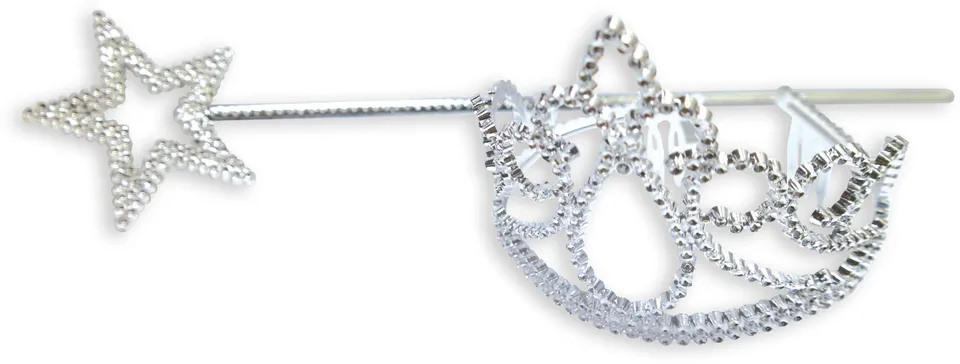 rubies-prinzessin-tiara-mit-zauberstab-set-rosa image 1