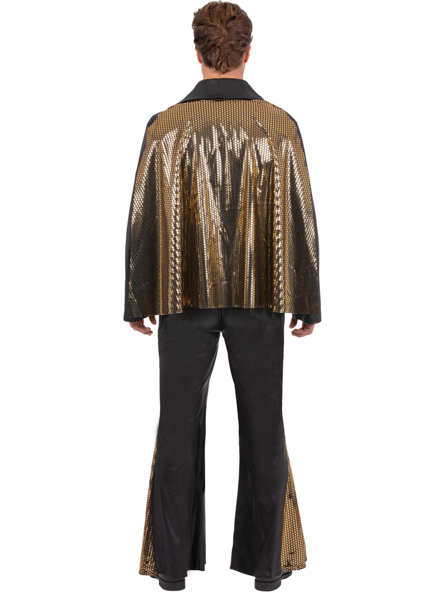 smiffys-fever-elvis-jumpsuit-herren-schwarz-mit-cape image 2