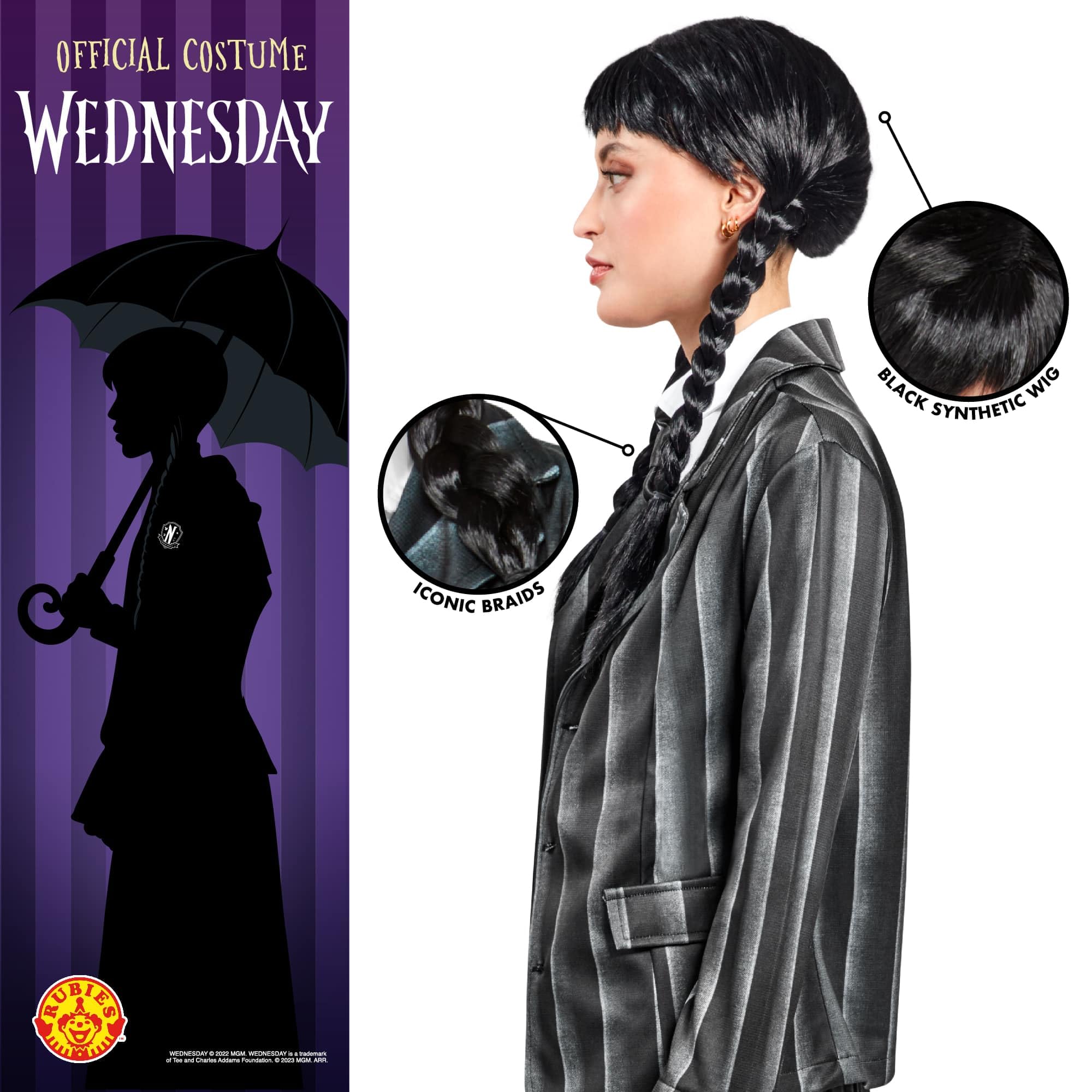 rubie-s-wednesday-per-cke-damen-schwarz-z-pfe-pony-addams image 3