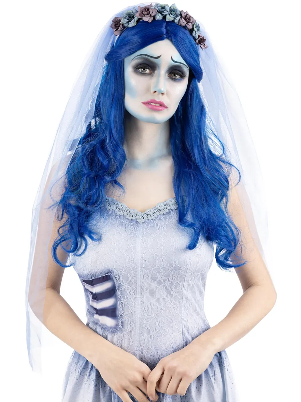 smiffys-fever-corpse-bride-per-cke-blau-lang-damen image 1