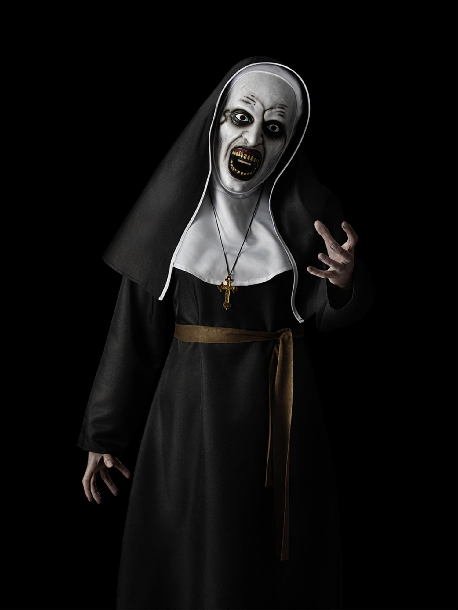 smiffys-fever-the-nun-valak-kost-m-damen-gr-m-mit-maske image 5