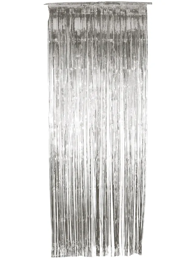 smiffys-fever-shimmer-lamettavorhang-silber-91x244-cm image 1
