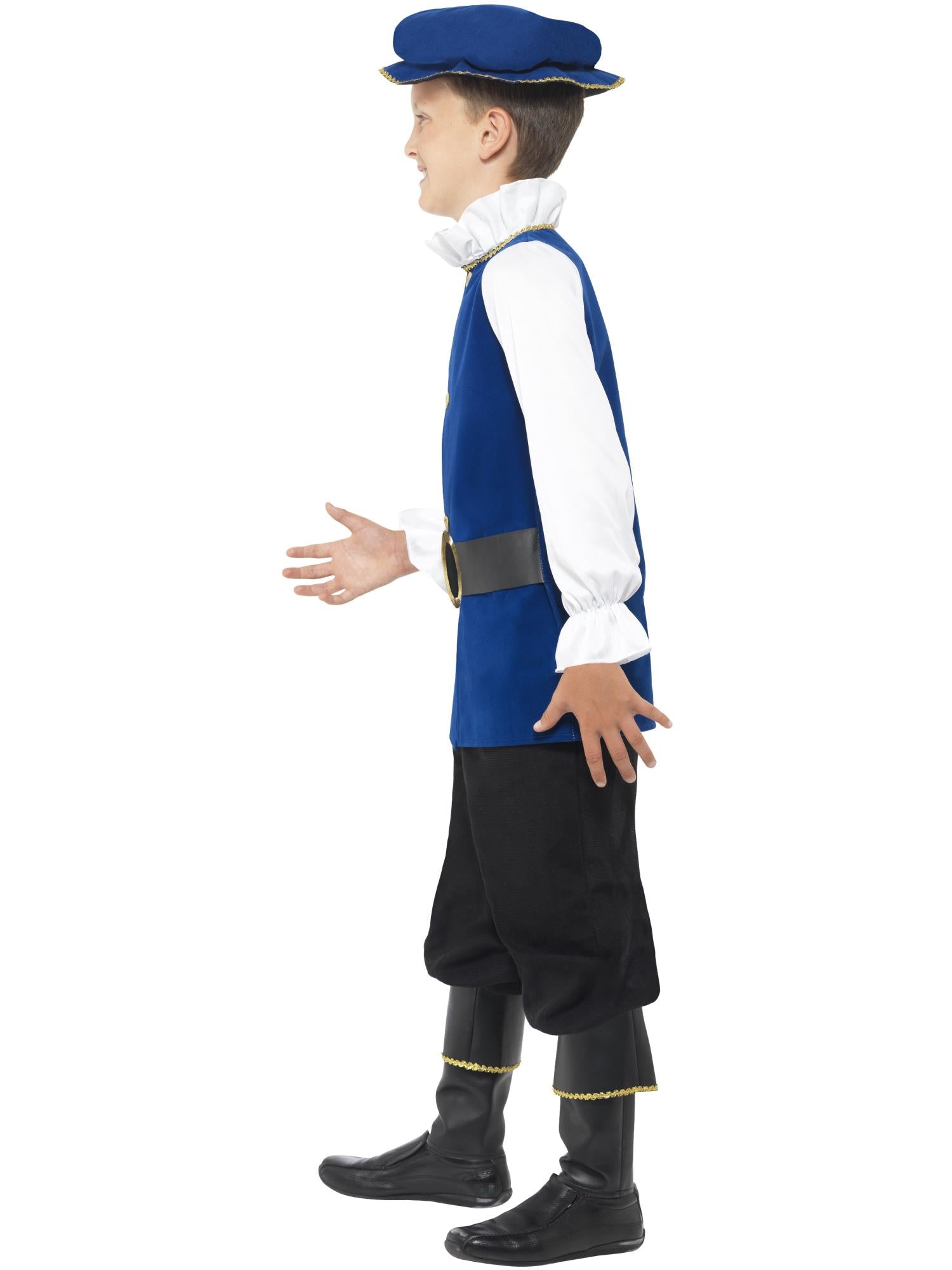 smiffys-fever-tudor-boy-kost-m-blau-gr-4-9-jahre image 3