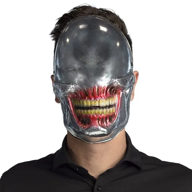 boland-spiegel-maske-silberne-horrormaske-gruselig image 1