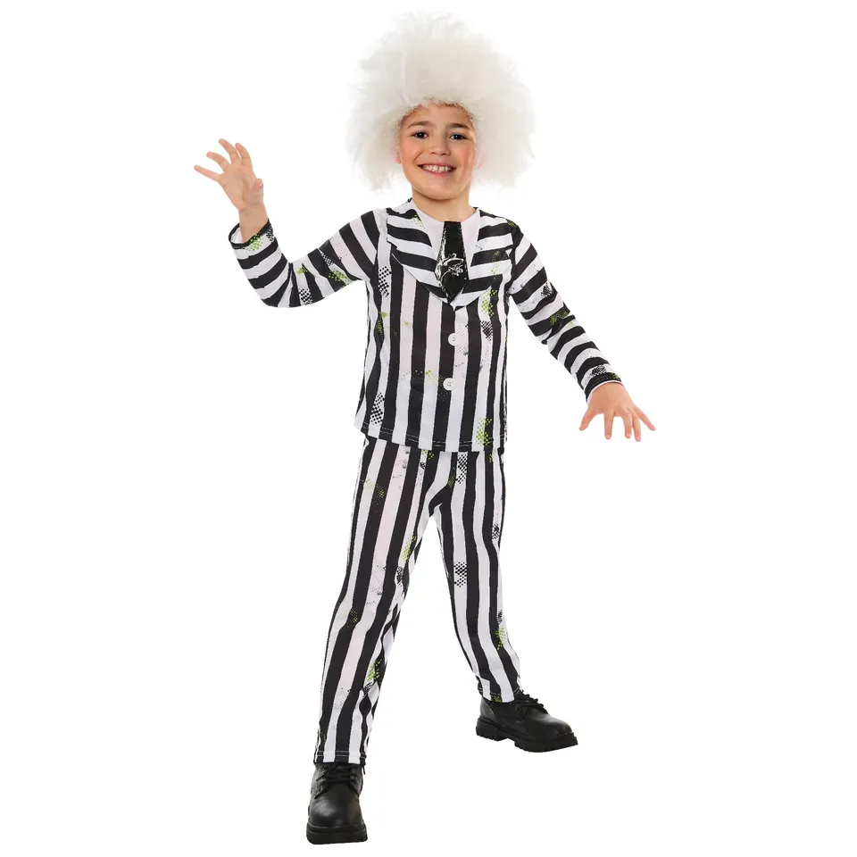 rubie-s-deluxe-beetlejuice-kost-m-kinder-7-8-jahre-mit-per-cke image 1