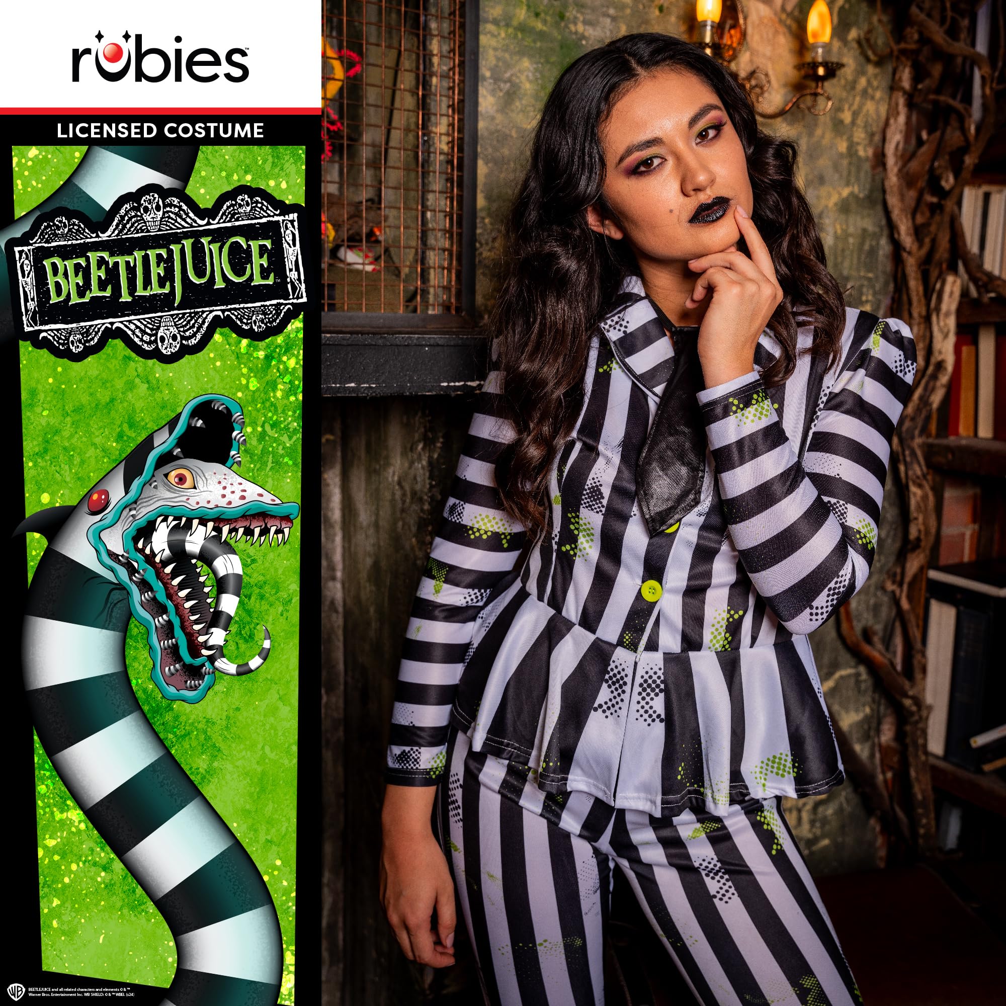 rubie-s-deluxe-beetlejuice-damenkost-m-gr-e-14-16-lizenz image 5