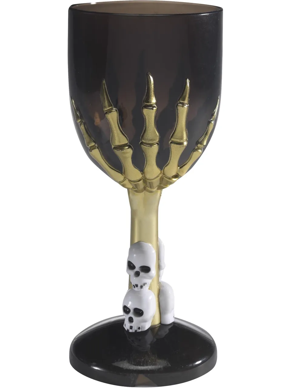 smiffys-fever-gothic-weinglas-schwarz-skelett image 1