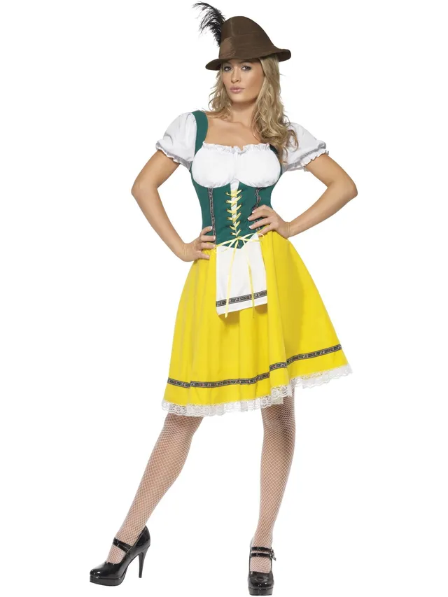 smiffys-fever-beer-fest-kost-m-dirndl-gelb-damen-gr-m image 1