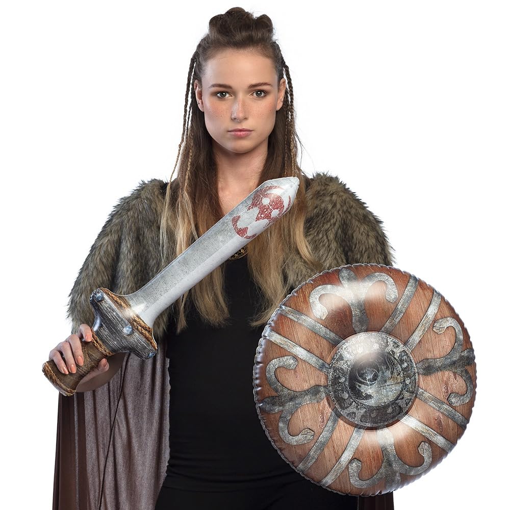 boland-aufblasbares-schwert-58-cm-und-schild-45-cm-ritter image 1