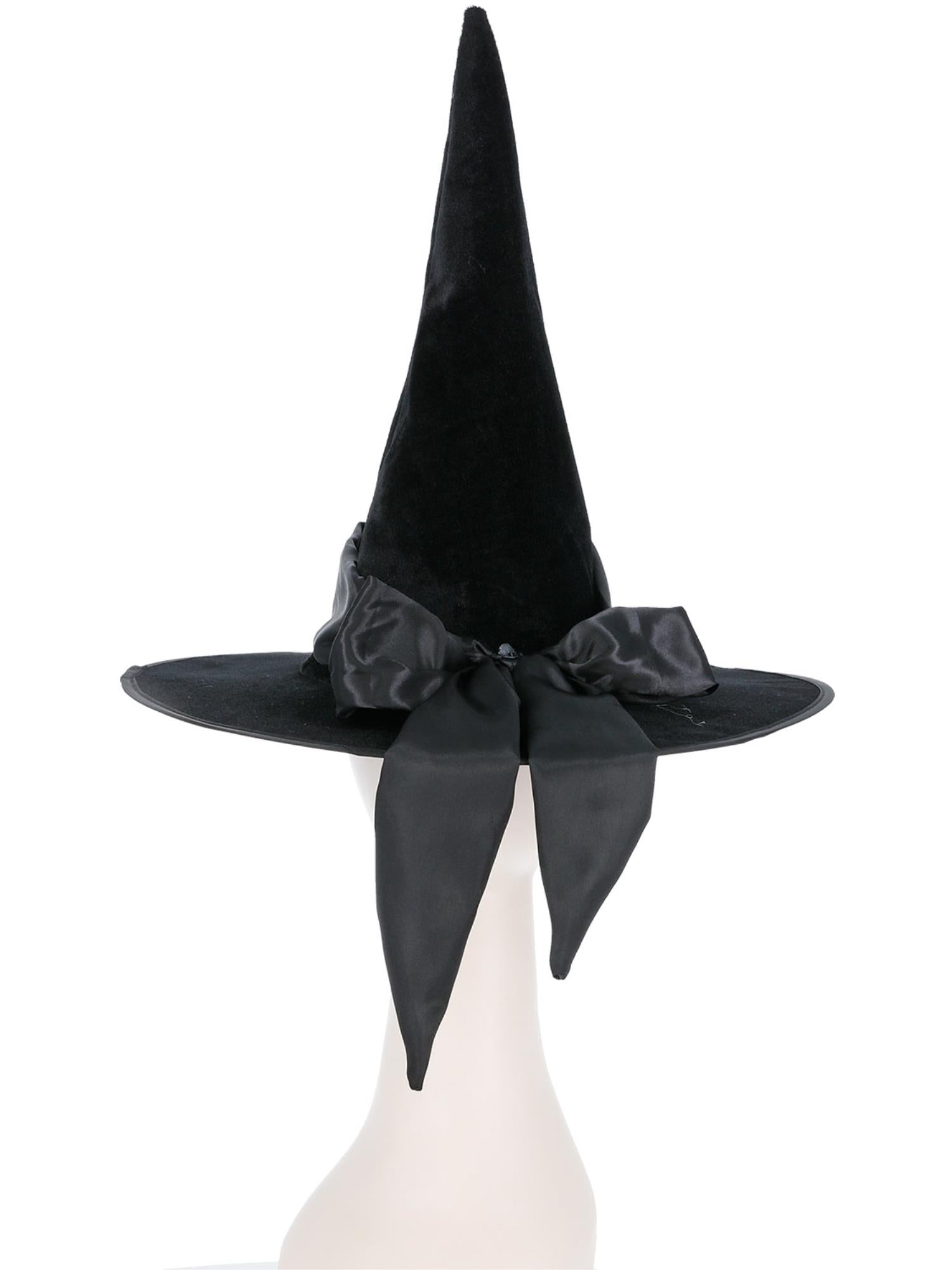 smiffys-fever-hexenhut-deluxe-schwarz-mit-schleife image 2