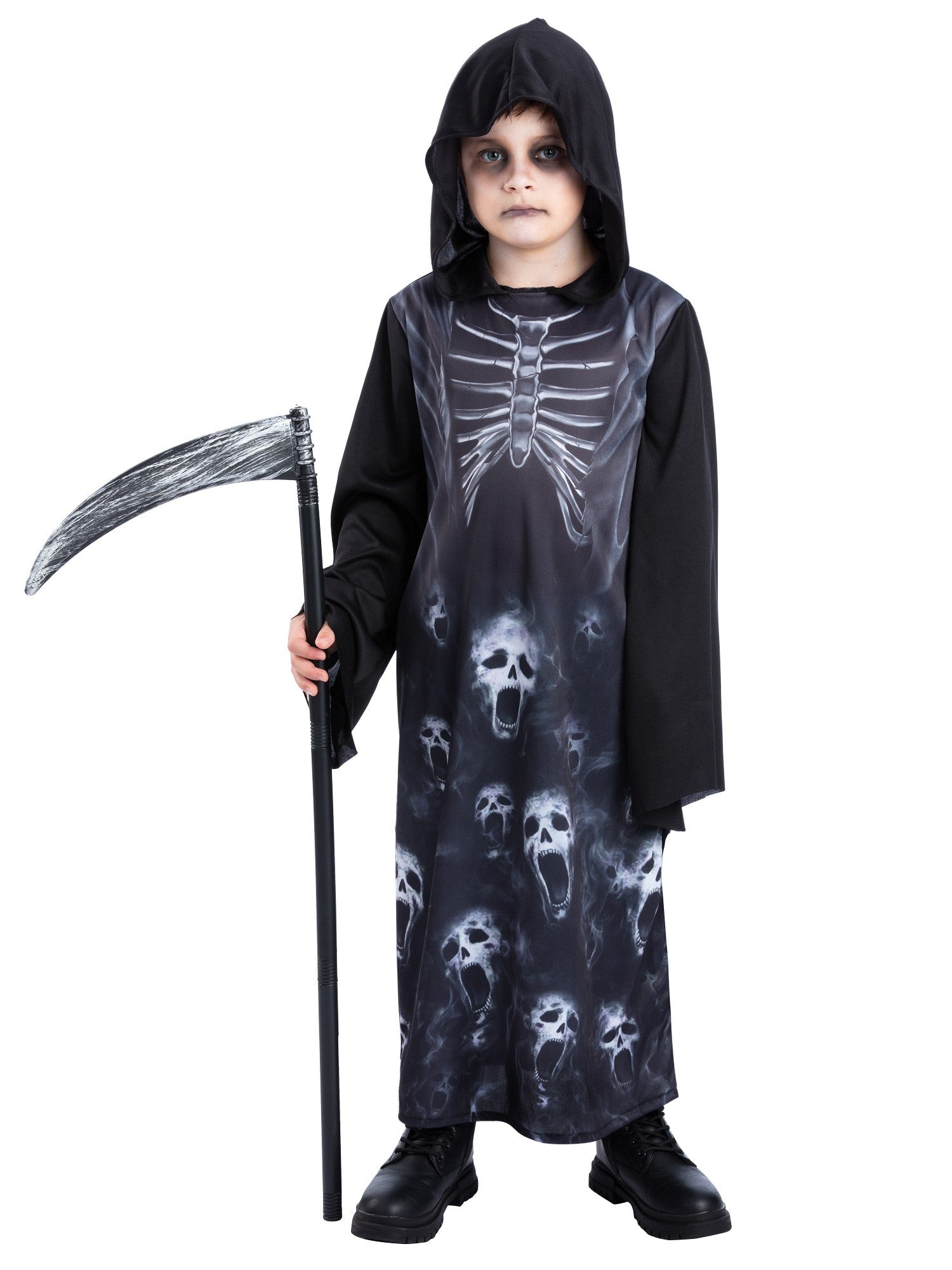 smiffys-fever-screaming-reaper-kost-m-schwarz-gr-m image 4