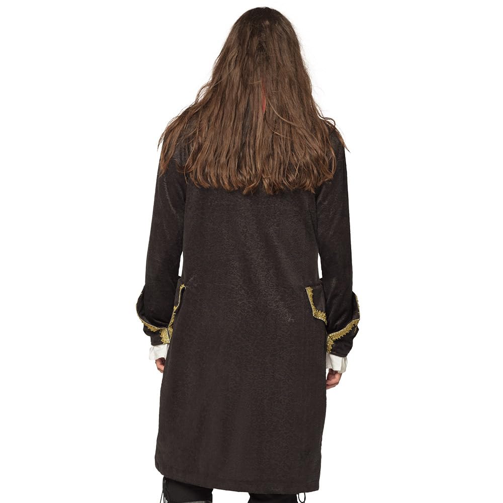 boland-piraten-jacke-herren-schwarz-gold-xxl-kost-m image 5