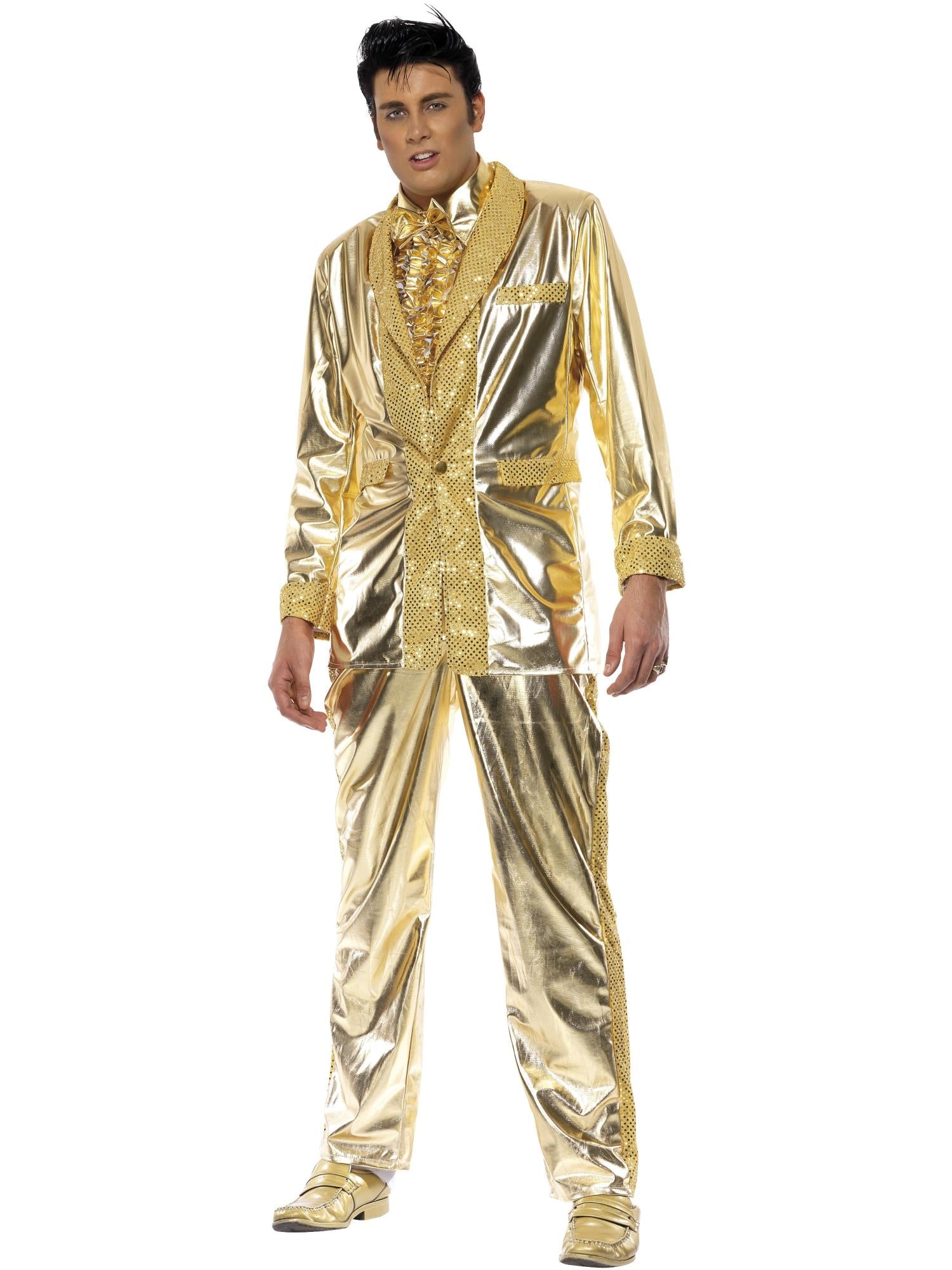 smiffys-fever-elvis-gold-herrenkost-m-gr-m-lizenziert image 1