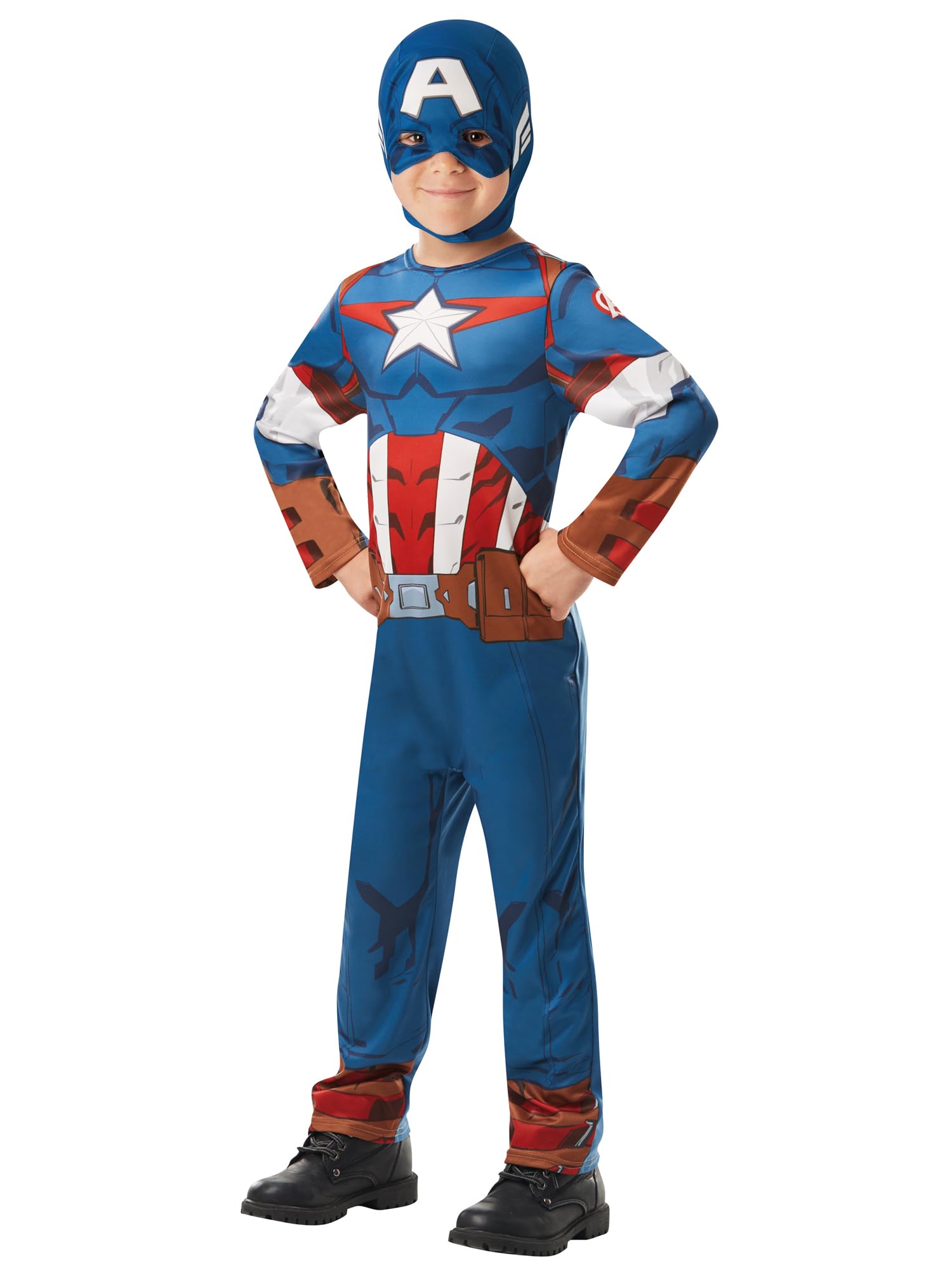 rubie-s-deluxe-captain-america-kinderkost-m-7-8-jahre image 1