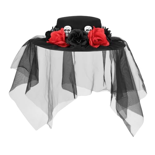 boland-97089-llorona-hut-mit-schleier-schwarz-rot image 5