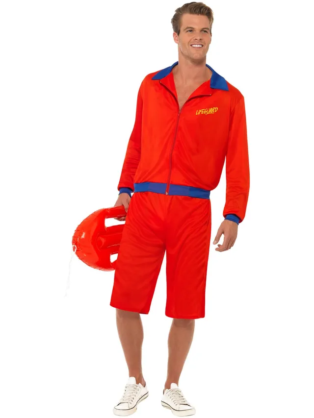 smiffys-fever-lifeguard-kost-m-herren-rot-gr-e-m image 1