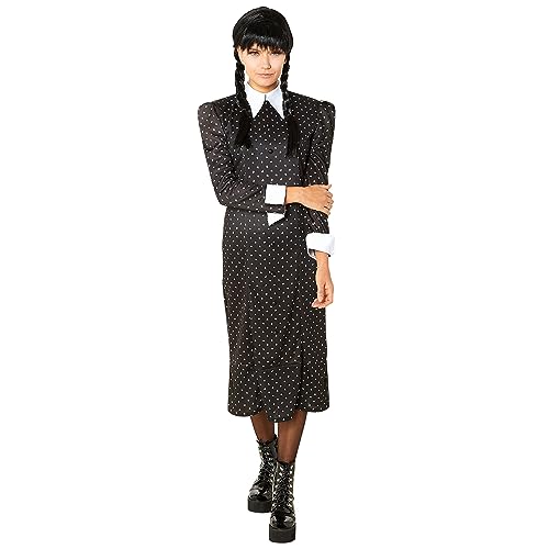 rubie-s-deluxe-wednesday-kleid-16-18-schwarz-mit-kragen image 6