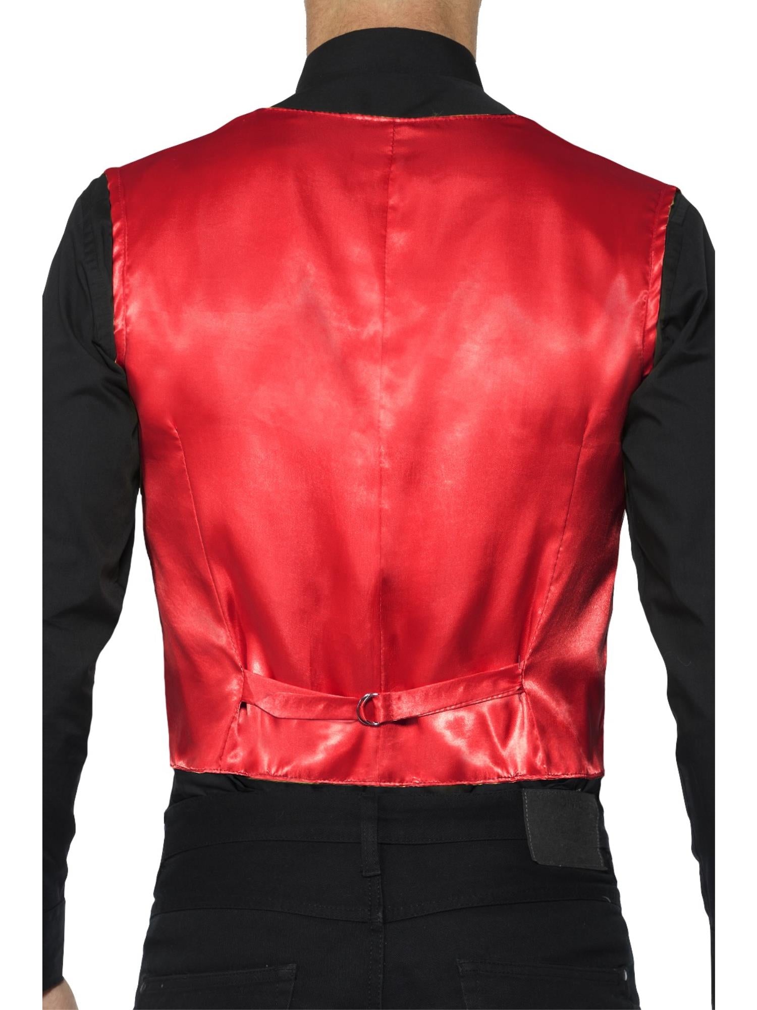 smiffys-fever-pailletten-weste-herren-m-rot-38-40 image 2