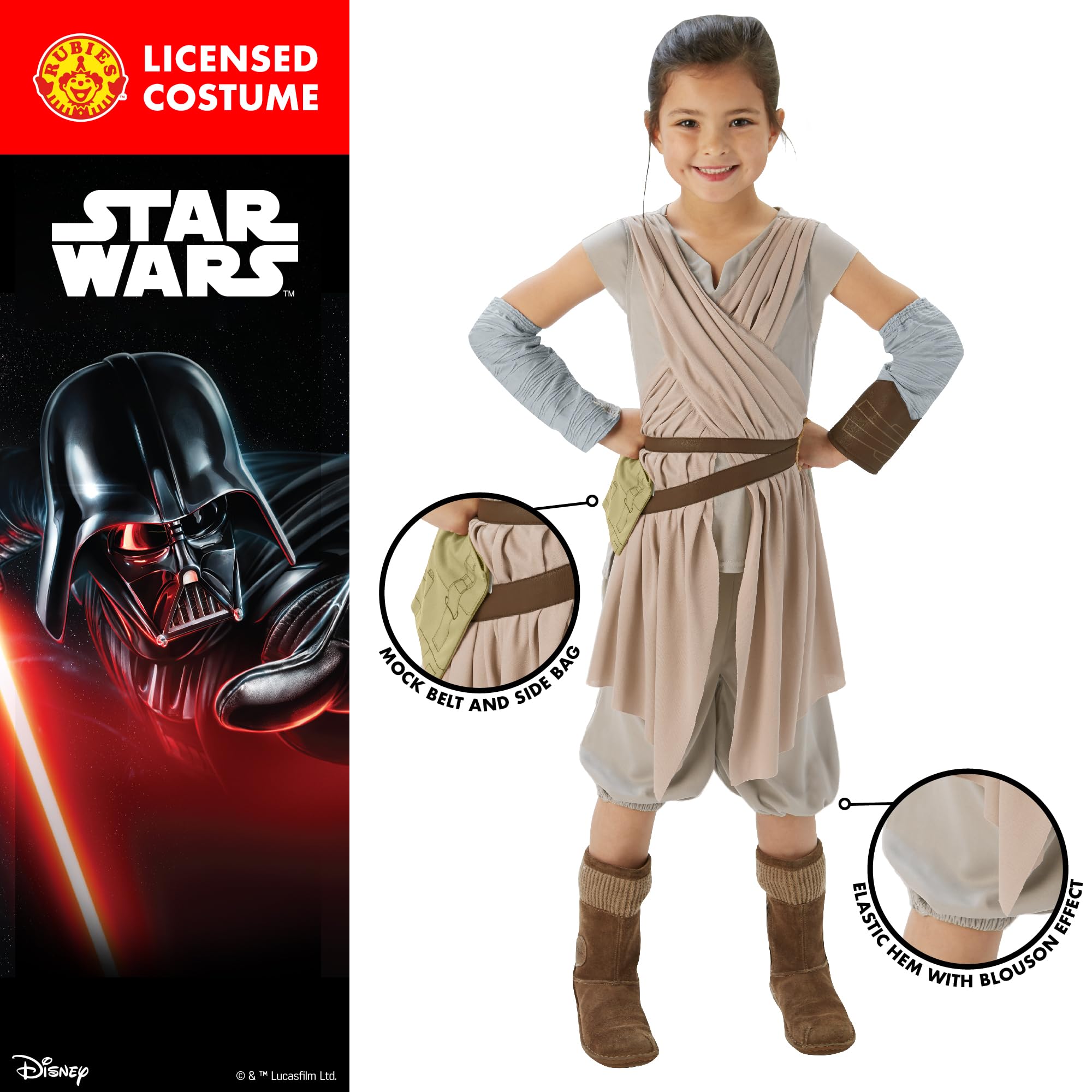 rubie-s-deluxe-ep7-rey-kinderkost-m-l-beige-star-wars image 3