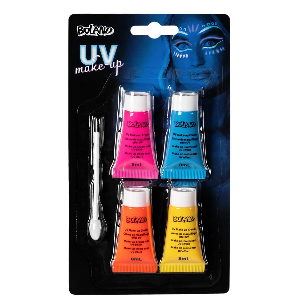 boland-neon-uv-leuchtender-totenkopf-schminkset-uv image 3