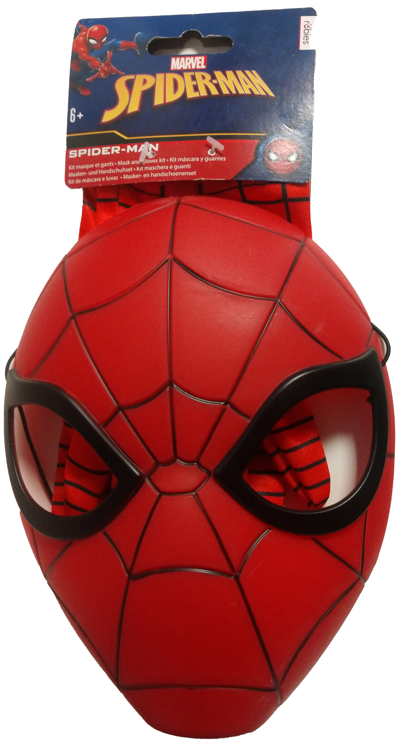 rubies-spider-man-maske-handschuhe-set-rot-blau-zubeh-r image 2