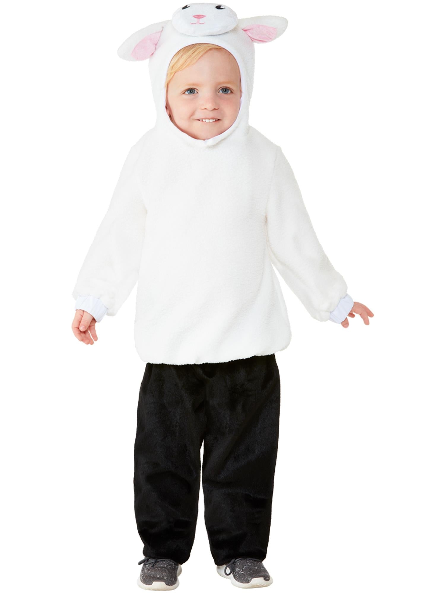 smiffys-fever-toddler-lamm-tierkost-m-wei-3-4-jahre image 2