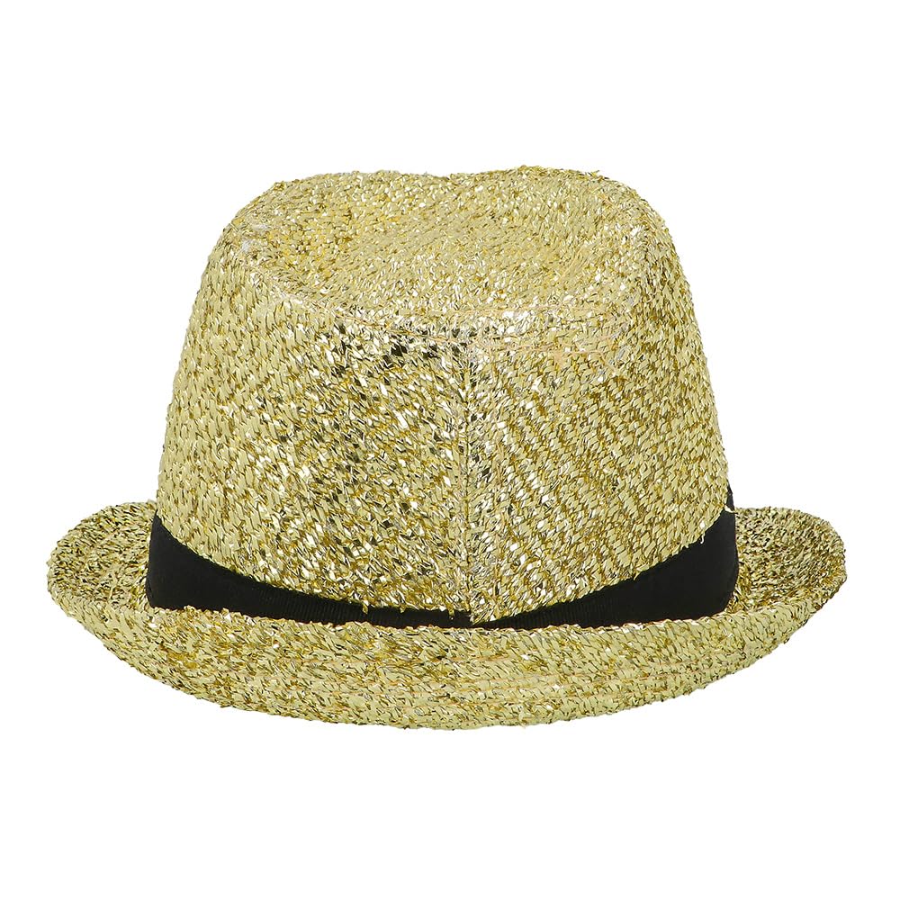 boland-headwear-happy-new-year-hut-gold-glitzer-fedora image 5