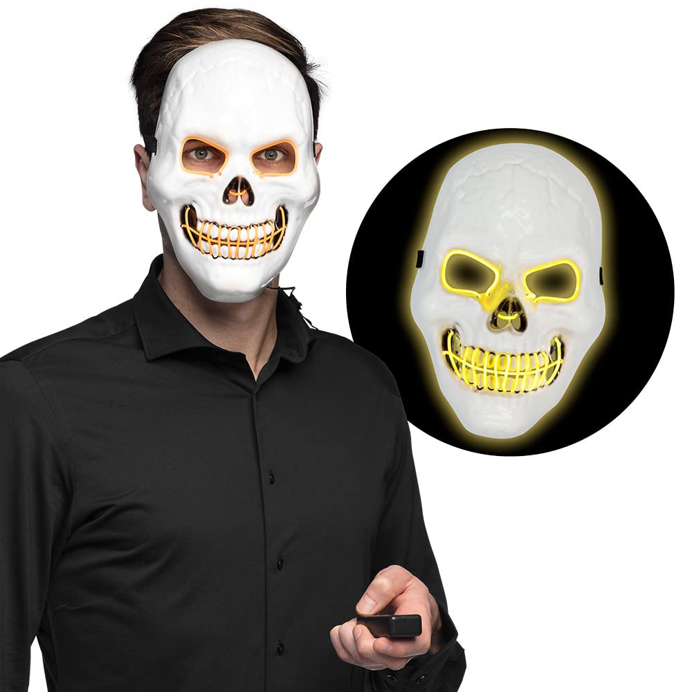 boland-masks-killer-skull-led-maske-wei-72258-gelb image 8