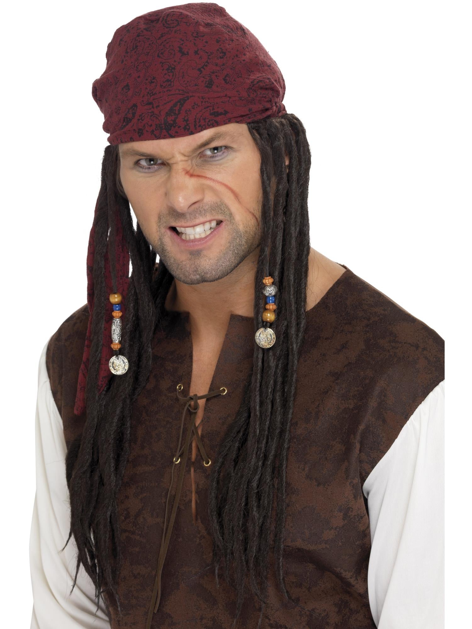smiffys-fever-pirate-per-cke-mit-tuch-braun-einheitsgr-e image 1