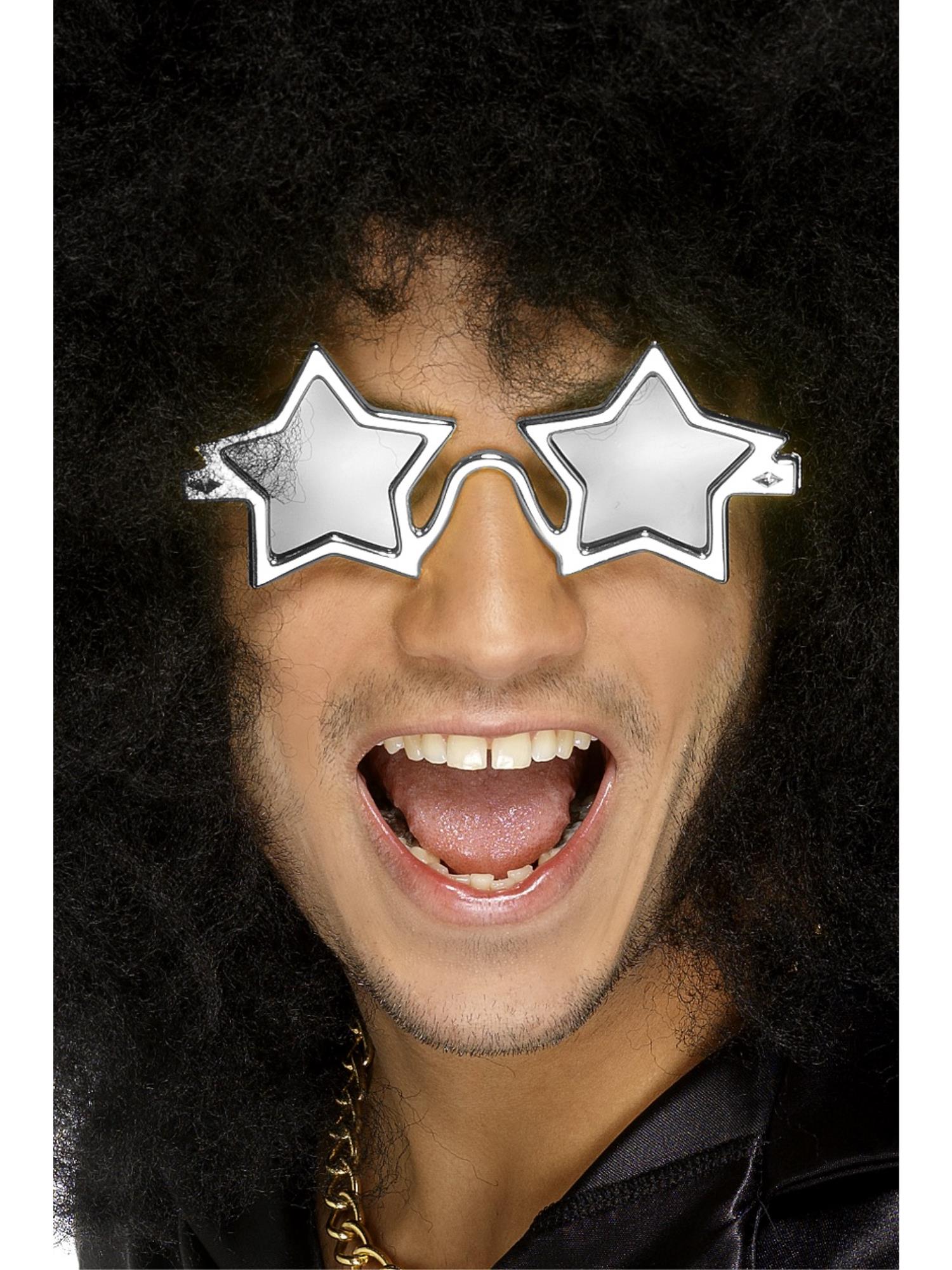 smiffys-fever-superstar-shades-stern-brille-silber image 1