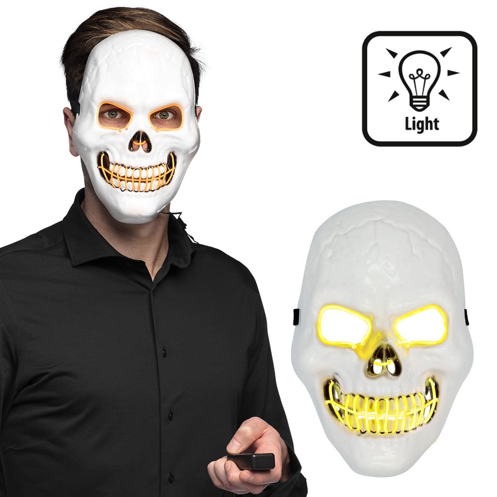 boland-masks-killer-skull-led-maske-wei-72258-gelb image 5