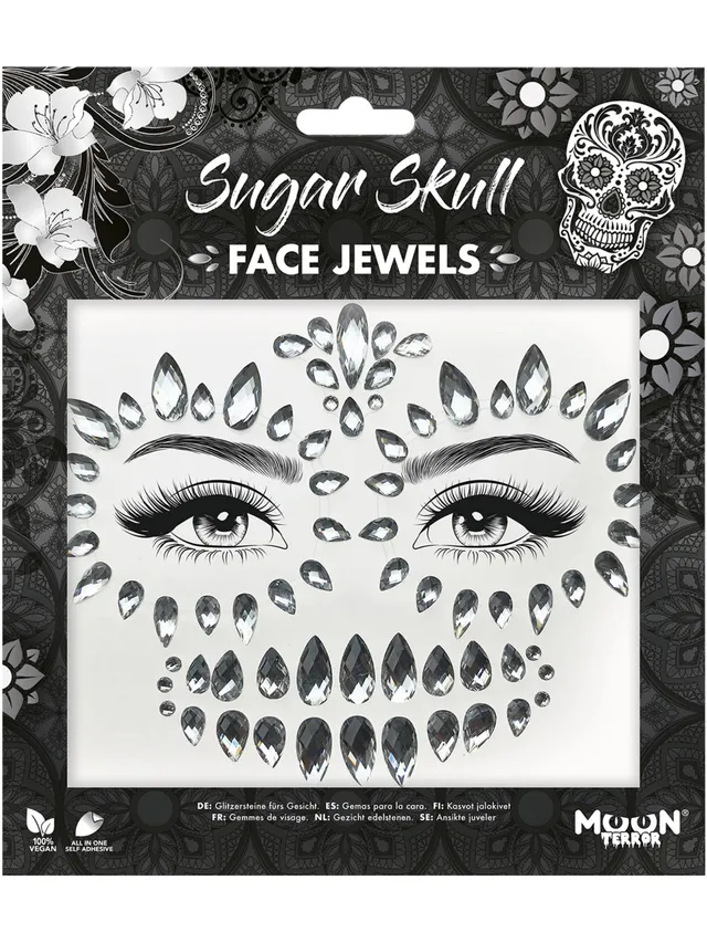 smiffys-makeup-fx-moon-terror-face-jewels-sugar-skull image 1
