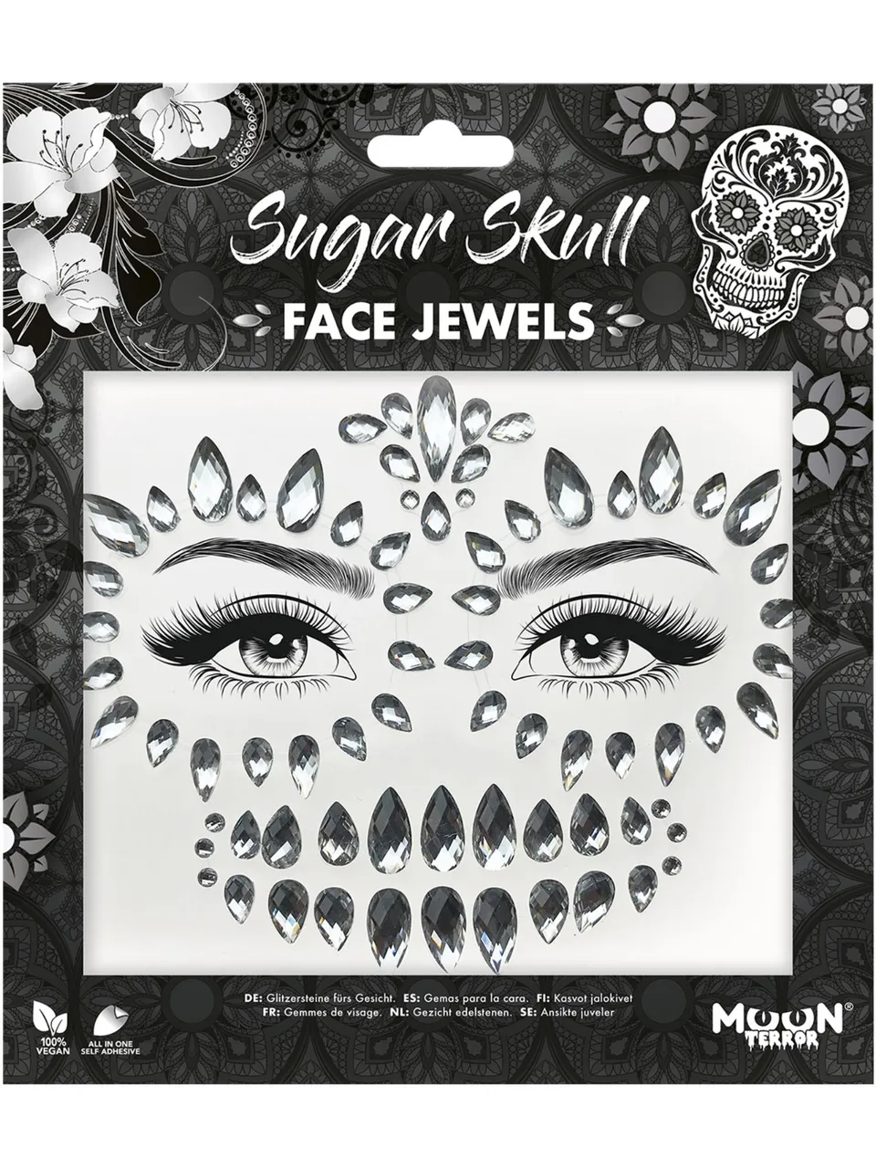 smiffys-makeup-fx-moon-terror-face-jewels-sugar-skull image 1