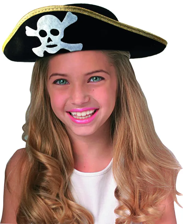 rubie-s-deluxe-piratenhut-schwarz-f-r-kinder image 1