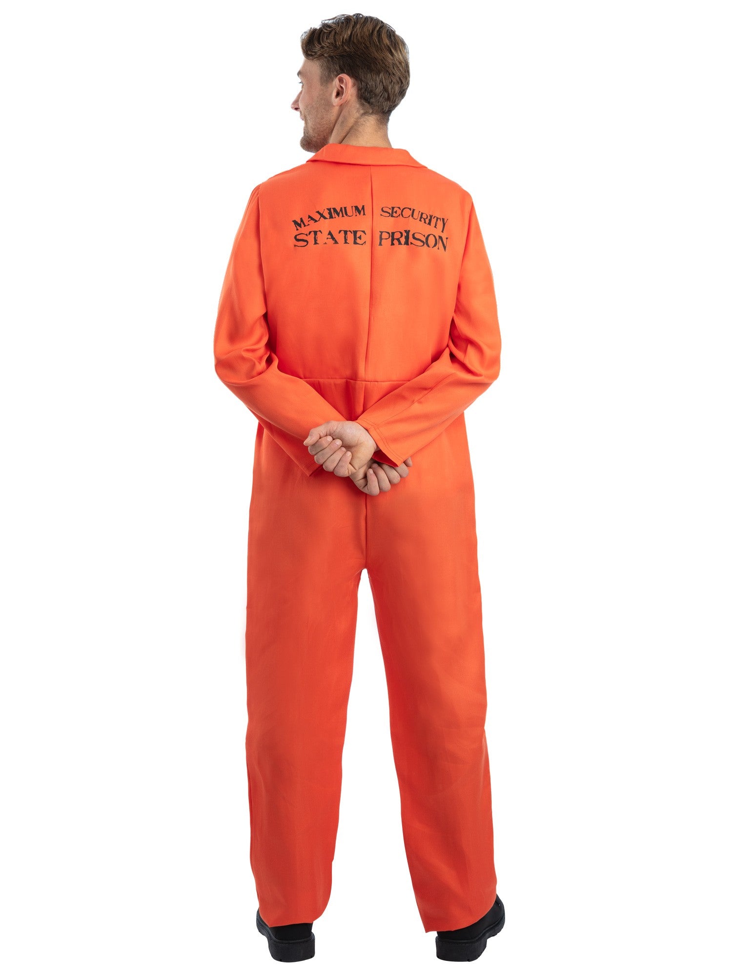 smiffys-fever-str-flingskost-m-overall-orange-herren-halloween image 2