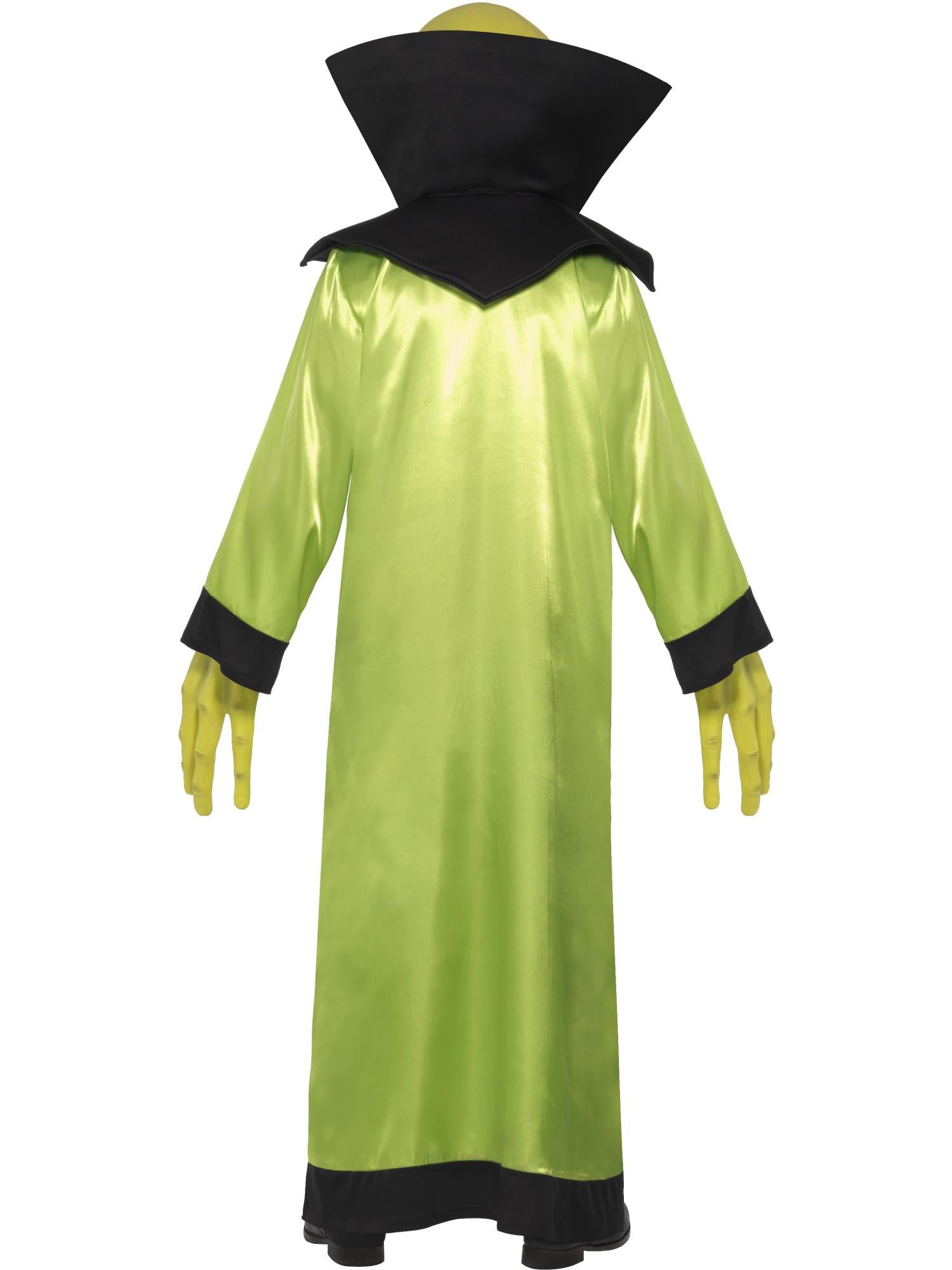 smiffys-fever-alien-lord-kost-m-herren-gr-n-mit-maske-3-tlg image 2