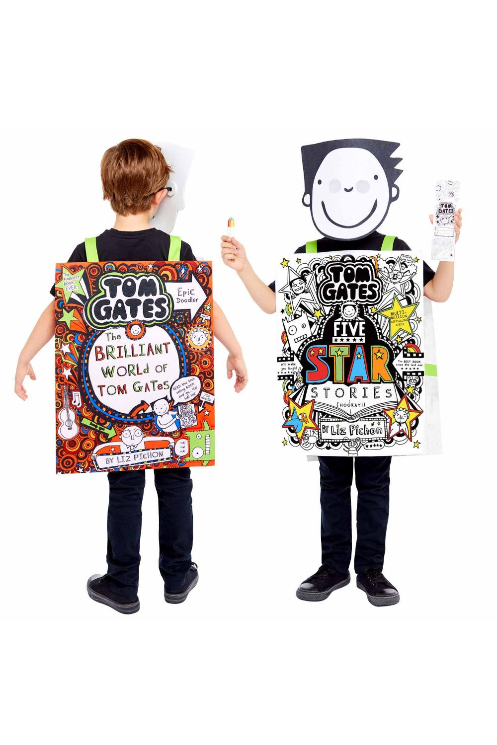 smiffys-tom-gates-kost-m-kinder-tabard-zum-ausmalen image 3