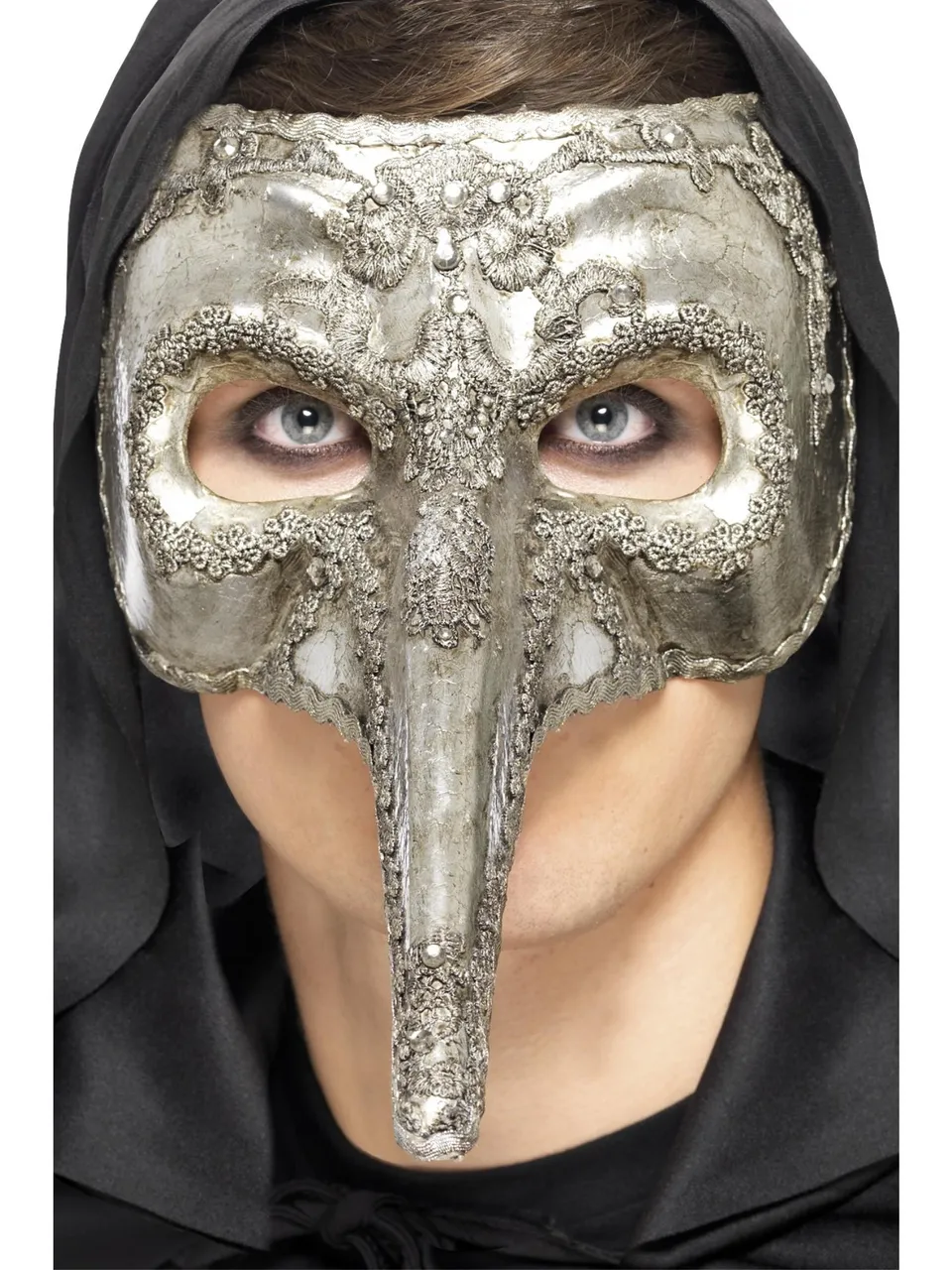 smiffys-fever-capitano-maske-venezianisch-silber image 1