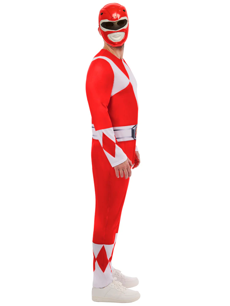rubies-power-ranger-kost-m-erwachsene-rot-overall image 3