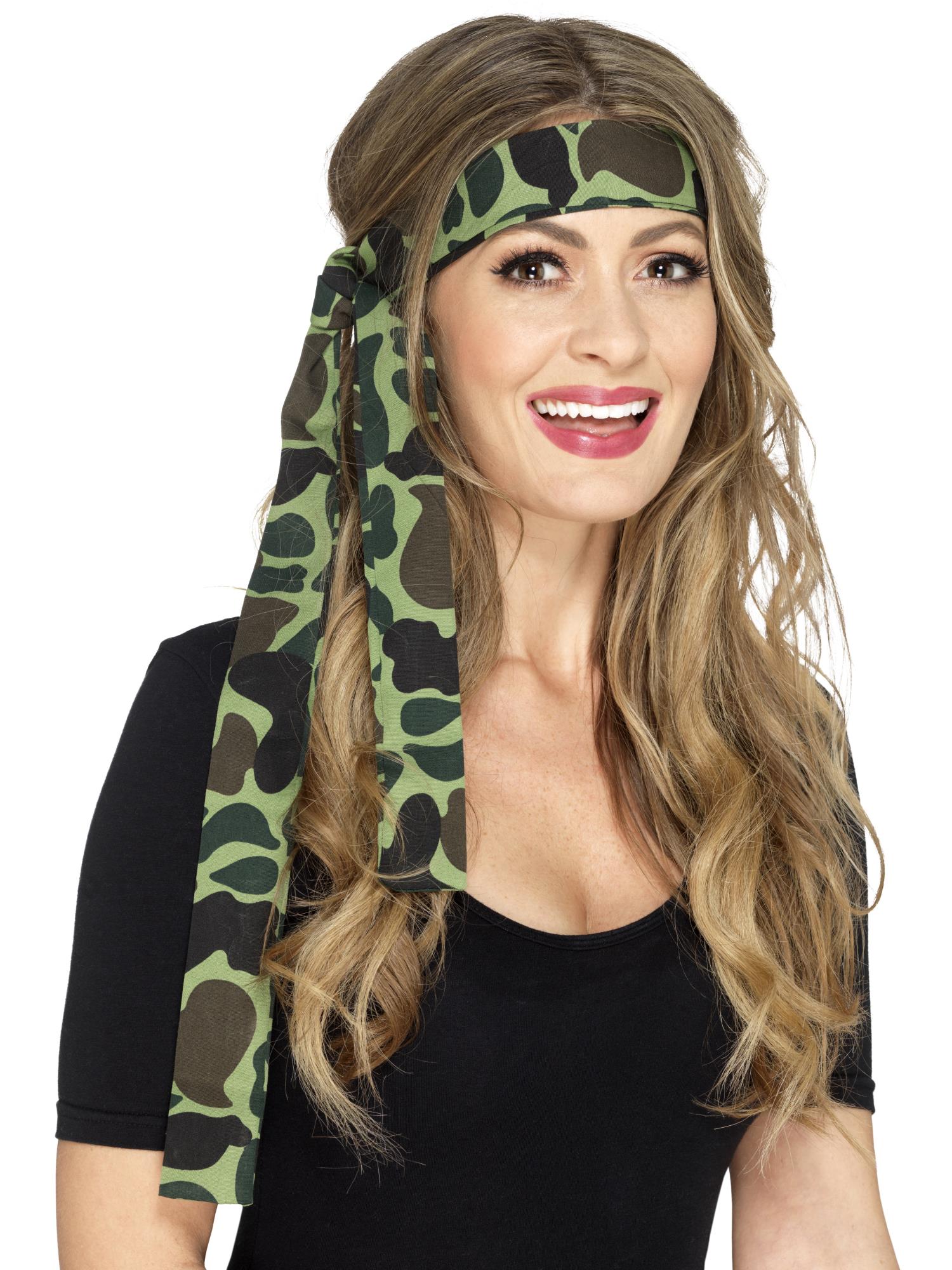 smiffys-fever-army-stirnband-tarnmuster-erwachsene image 2