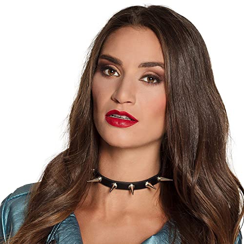 boland-accessories-spike-halskette-lederimitat-schwarz-silber image 6