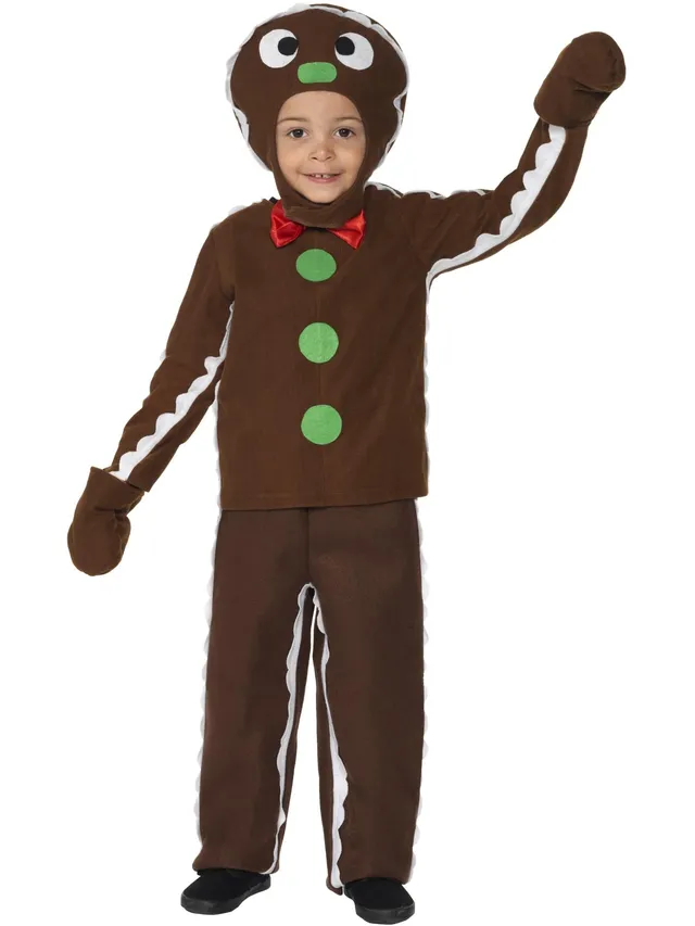 smiffys-fever-gingerbread-man-kost-m-braun-s-4-6-jahre image 1