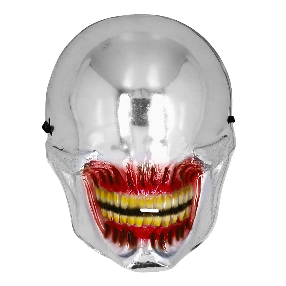 boland-spiegel-maske-silberne-horrormaske-gruselig image 2