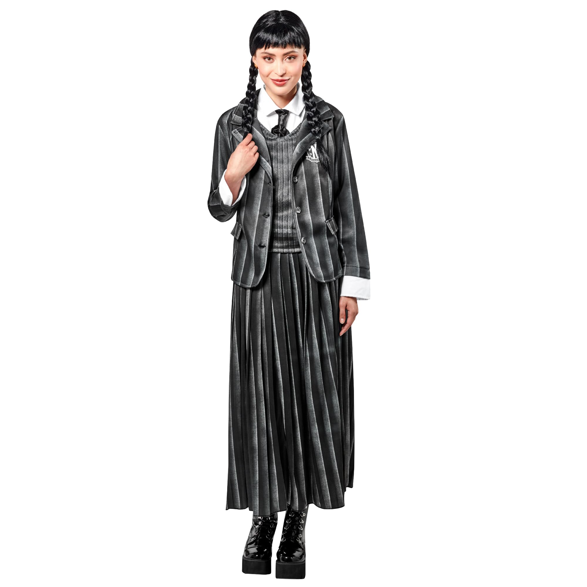 rubie-s-deluxe-wednesday-kost-m-damen-xl-schwarz image 1