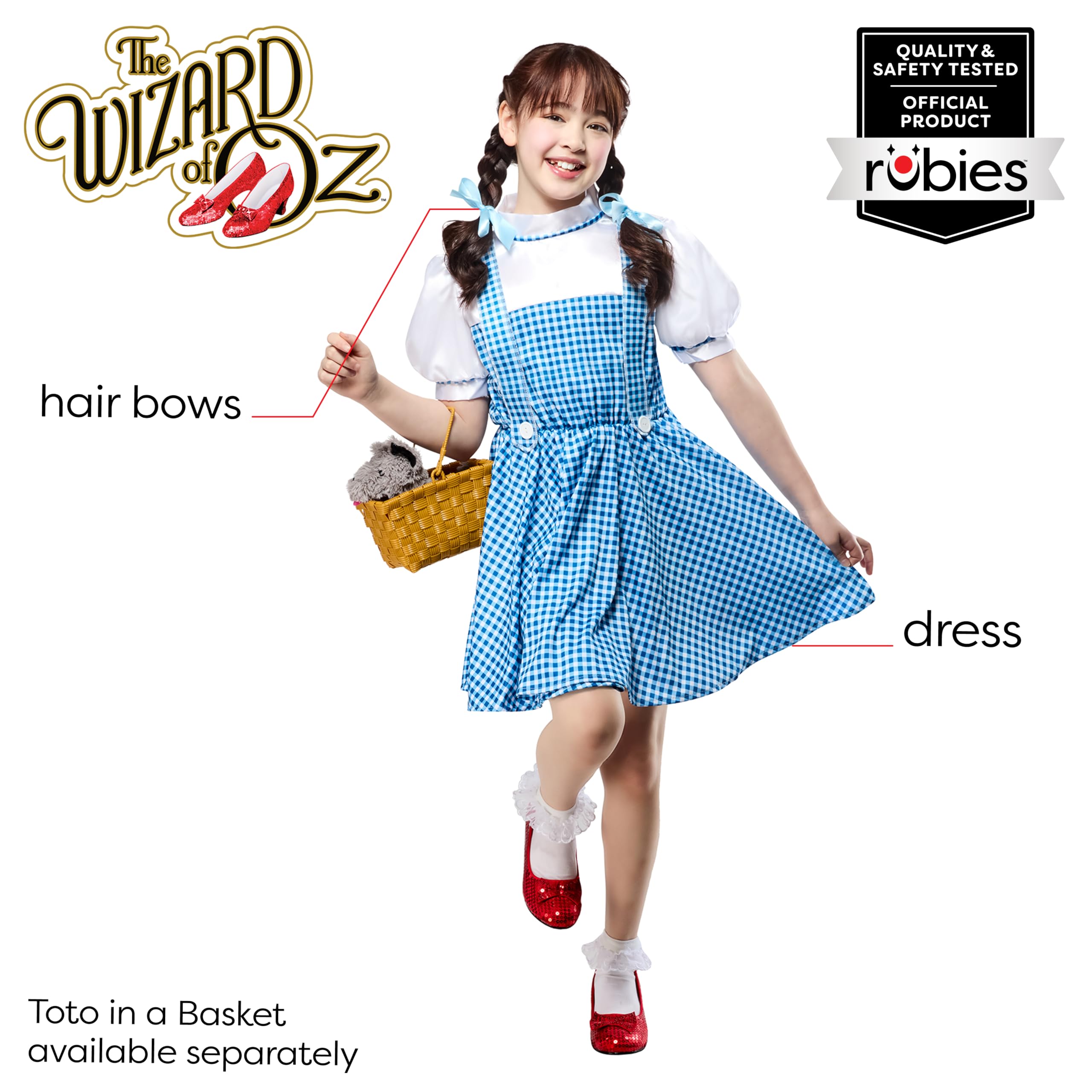 rubie-s-deluxe-dorothy-zauberer-von-oz-kleid-blau-small image 2