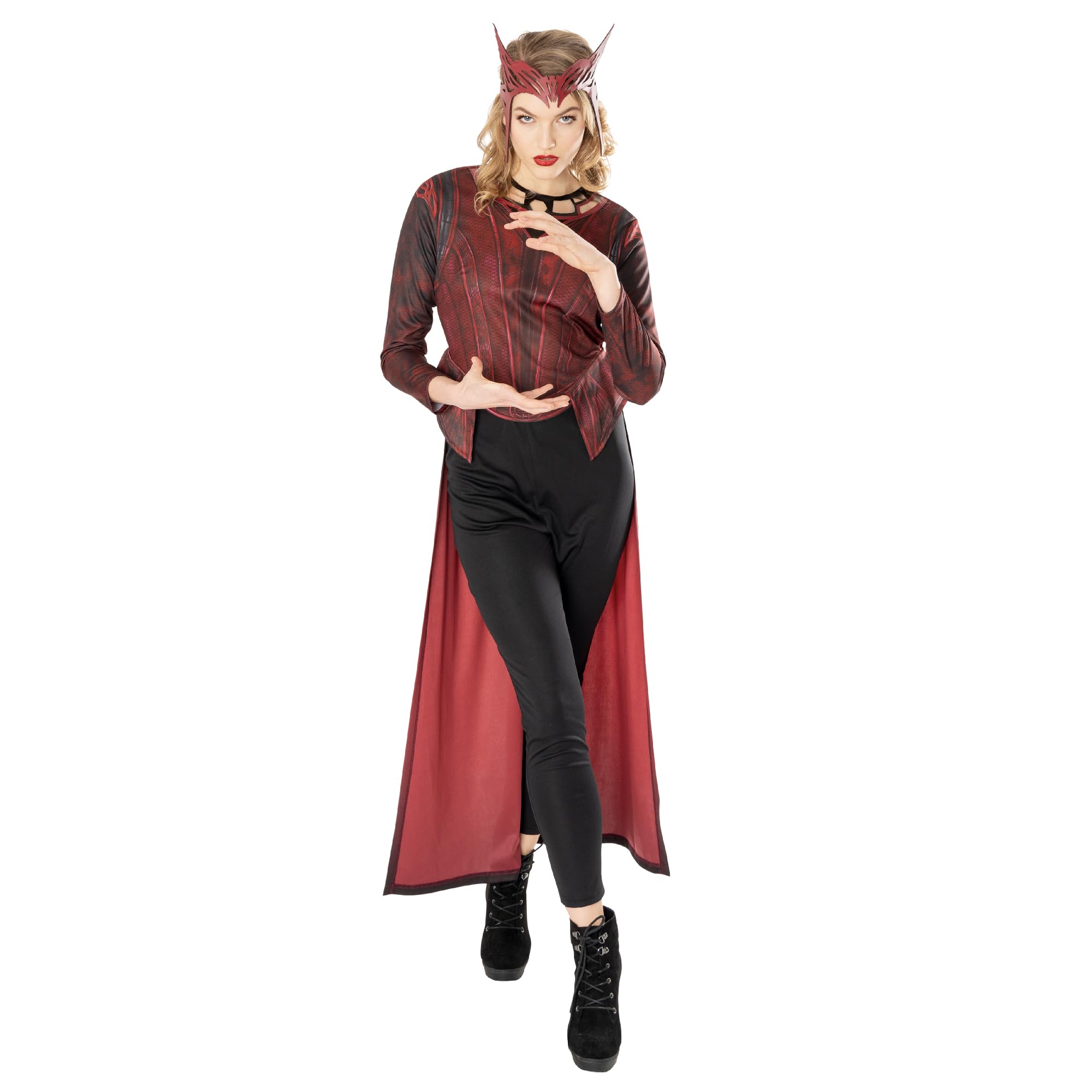 rubie-s-deluxe-scarlet-witch-kost-m-damen-12-14-marvel image 1