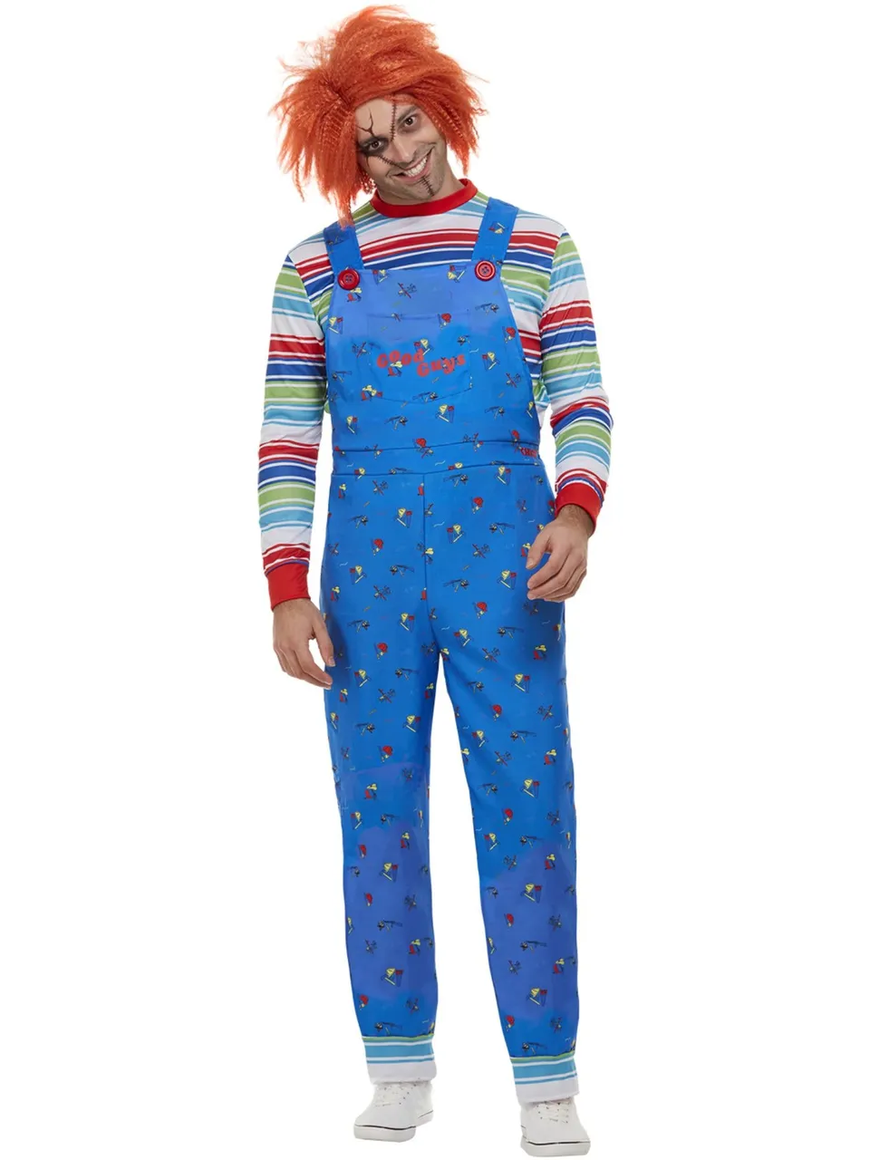 smiffys-fever-chucky-kost-m-herren-latzhose-horror-m-xl image 1