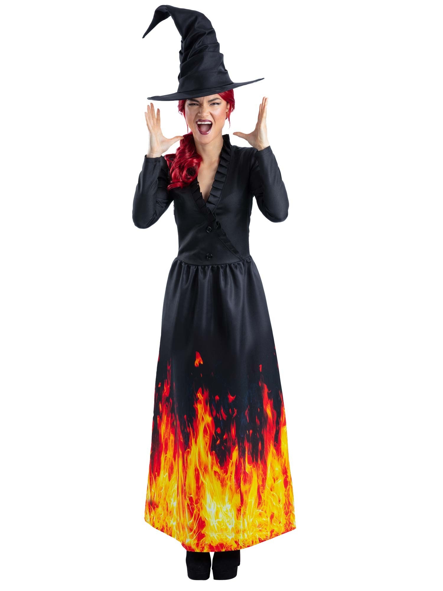 smiffys-fever-burning-witch-hexenkost-m-damen-schwarz-m image 4