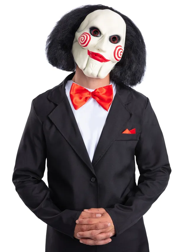 smiffys-makeup-fx-saw-jigsaw-latex-maske-billy-puppet image 1