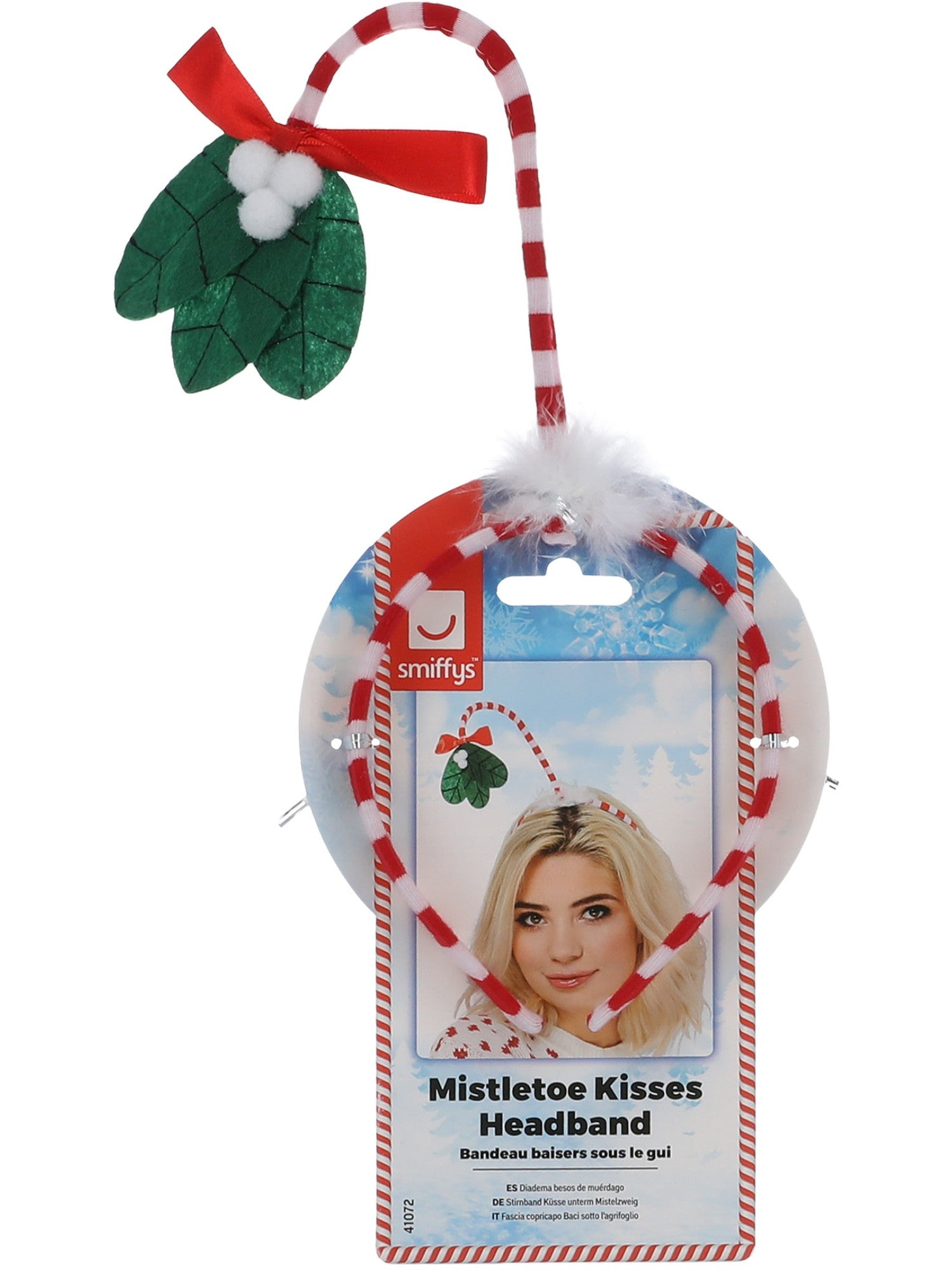 smiffys-fever-mistletoe-haarreif-rot-wei-weihnachten image 2
